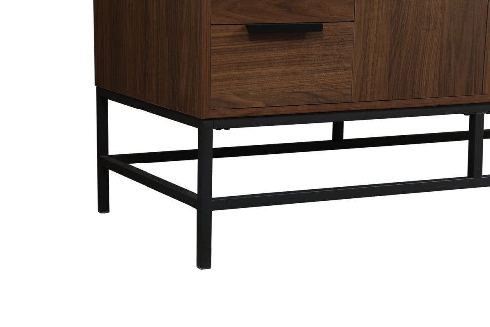 Home Living 22" Modern Walnut-Light Bathroom Vanity