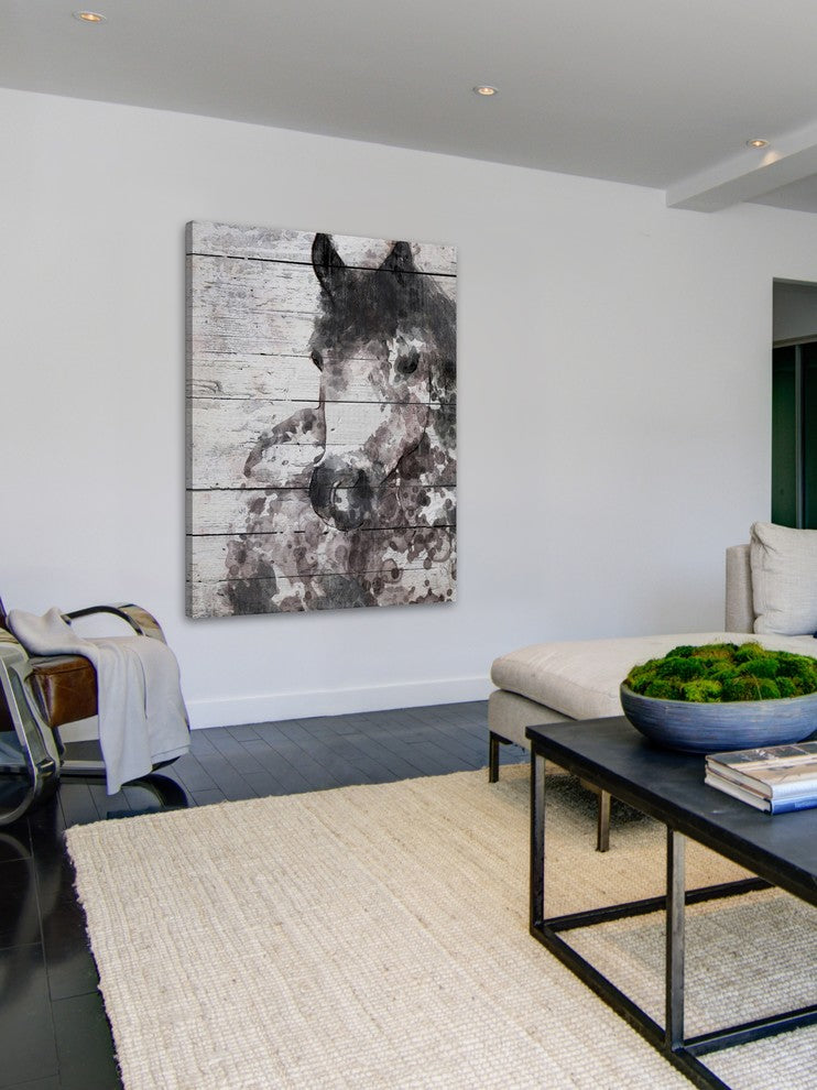 Marmont Hill, "Grey Horse" by Irena Orlov Painting on Wrapped Canvas, 30x45