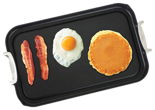 Viking Hard Anodized Nonstick Double Burner Griddle, 18"x11"x1"