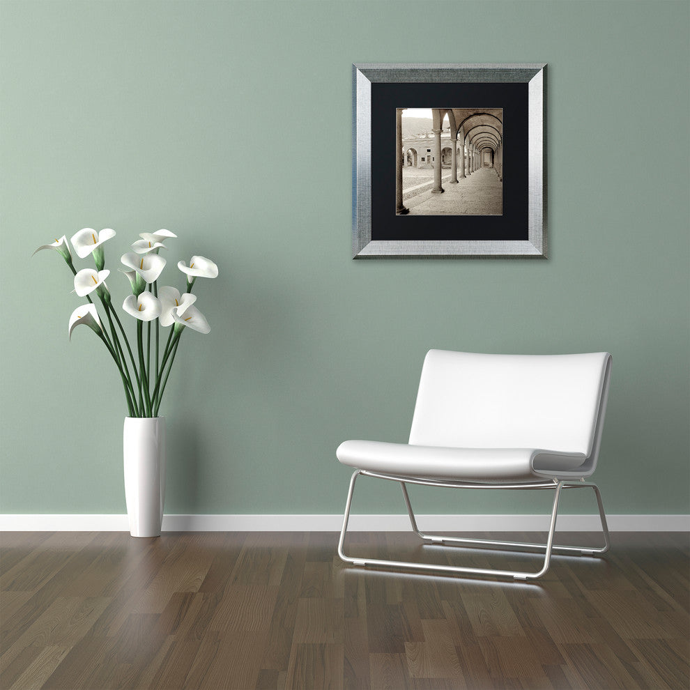 Alan Blaustein 'Piedmont IV' Art, Silver Frame, Black Mat, 16x16