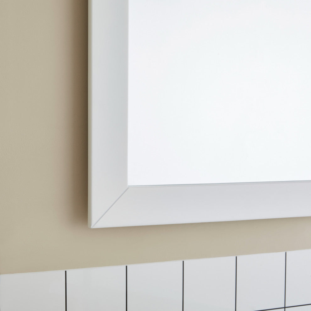 Vanity Art Vanity Set With Ceramic Top, 84", White