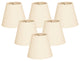 5" Hardback Empire Eggshell Chandelier Lampshade, Eggshell, Single