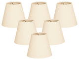 5" Hardback Empire Eggshell Chandelier Lampshade, Eggshell, Single