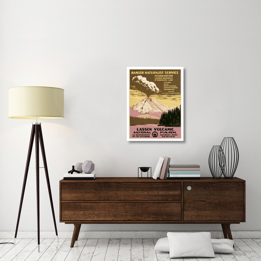 "Lassen Volcanic National Park, ca. 1938" Paper Art, 26"x34"