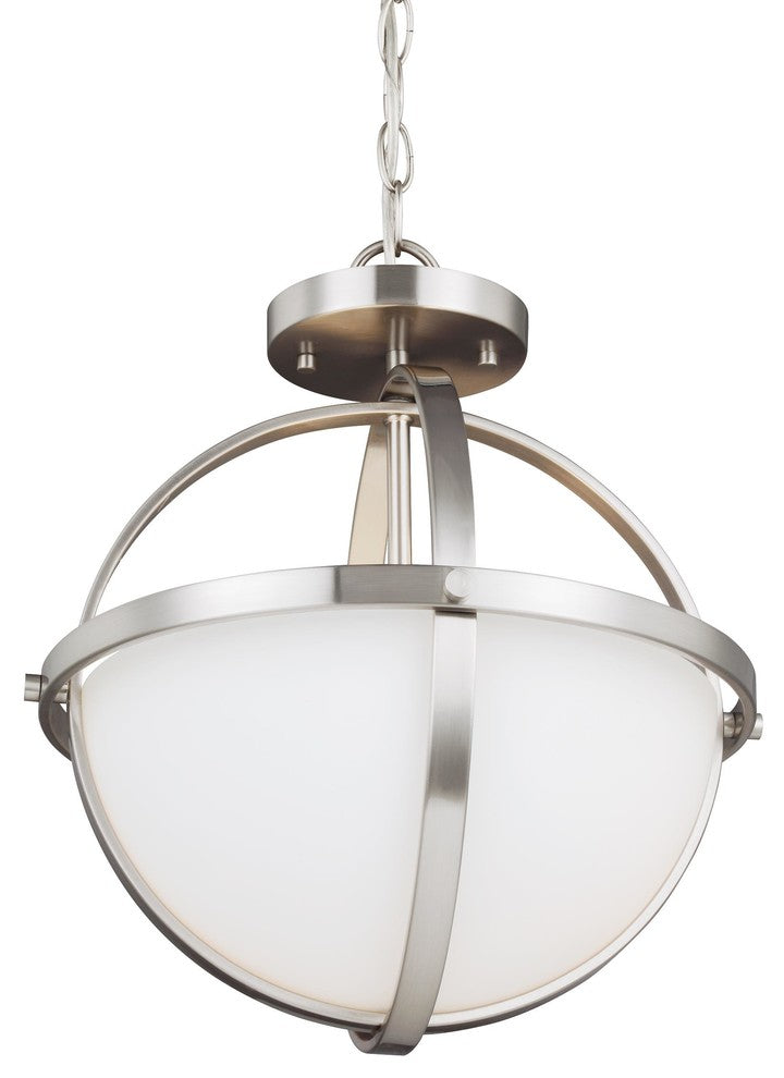 Generation Lighting Lighting 2-Light Semi-Flush Incandescent Convertible Pendant