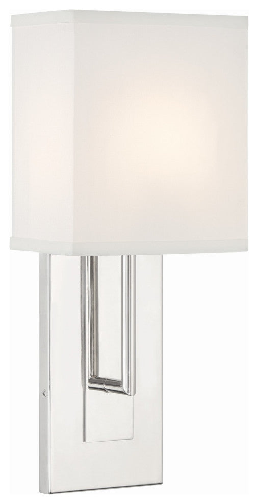 Crystorama Lighting Group BRE-A3631 Brent 15" Tall Wall Sconce - Polished