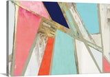 "Warm Geometric" Wrapped Canvas Art Print, 30"x20"x1.5"