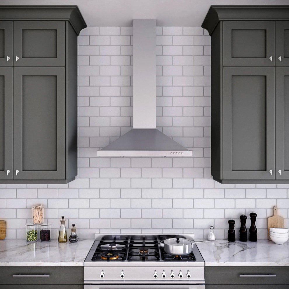 Streamline 30" Giganti Convertible Wall Mount Range Hood, Stainless Steel