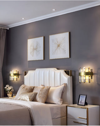 Gandia | Brushed Gold design wall sconce, Cool Light, Non-Dimmable