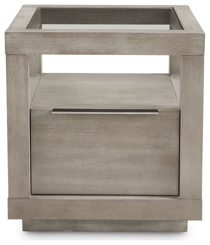 Modus Oxford One-Drawer End Table, Mineral