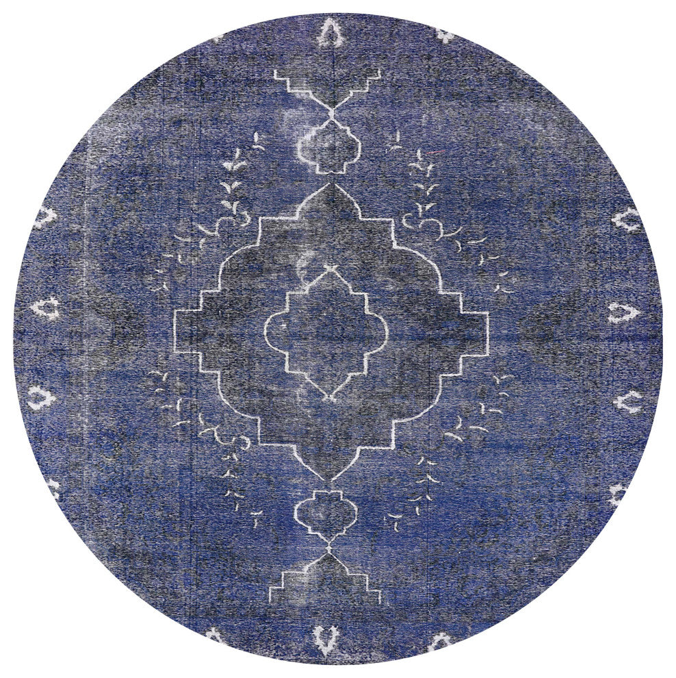 Ahgly Company Indoor Round Mid-Century Modern Area Rugs, 4' Round