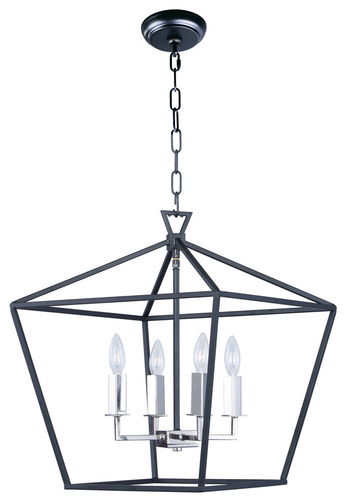 Maxim Abode Four Light Chandelier 25156TXBPN