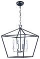 Maxim Abode Four Light Chandelier 25156TXBPN