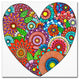 Hello Angel ''Floral Heart'' Canvas Art, 24x24