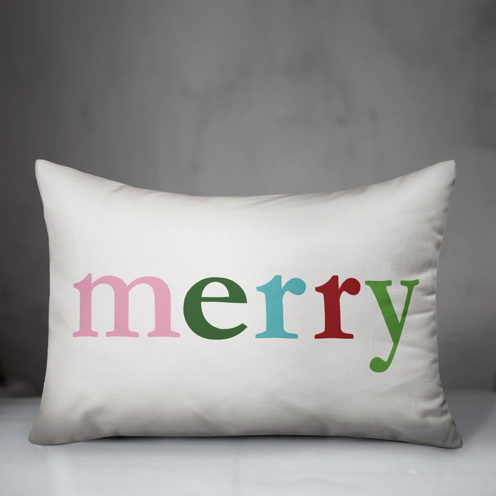 Merry 14"x20" Throw Pillow