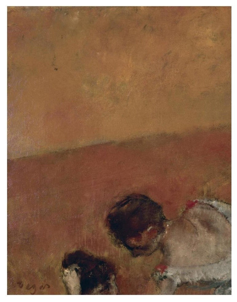 "Danseuses Montant Un Escalier (left)" Paper Print by Edgar Degas, 14"x18"