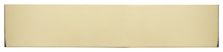 6"x34" Kick Plate Adhesive Mount, Polished Brass-Aluminum