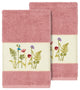 Serenity 2-Piece Embellished Hand Towel Set, Tea Rose