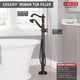 Delta Cassidy Floor Mount Tub Filler Trim - Less Handle, Venetian Bronze