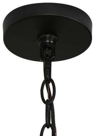 LNC Tucana 5-Light Matte Black and Polished Gold Modern/Contemporary Chandelier