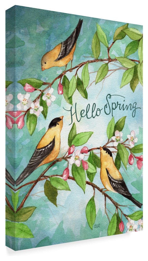 Melinda Hipsher 'Hello Spring' Canvas Art, 19"x12"
