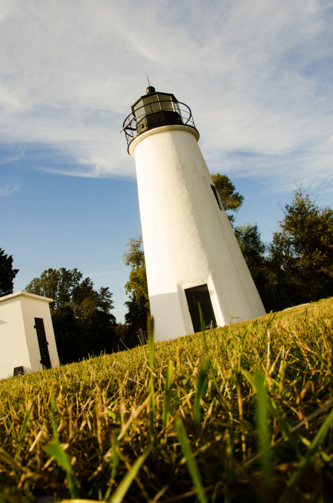 Turkey Point Lighthouse Landscape Photo Unframed Wall Art Print, 11" X 14"