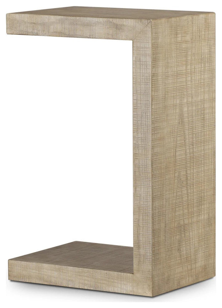 Sonder Living Classic Raffles Pull Up Table | Natural