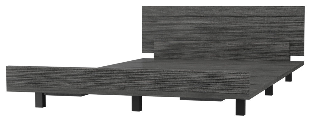 Portoalegre Twin Bed Base Parent, Smokey Oak