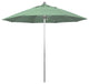 9'' Silver Anodized Push Lift Fiberglass Rib Aluminum Umbrella, Pacifica, Spa