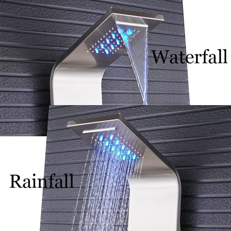 6-Function Shower Column LED Shower Panel With Massage Jets
