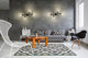 Avondale 4-Light Open Bulb Wall/Ceiling Light, Matte Black Finish