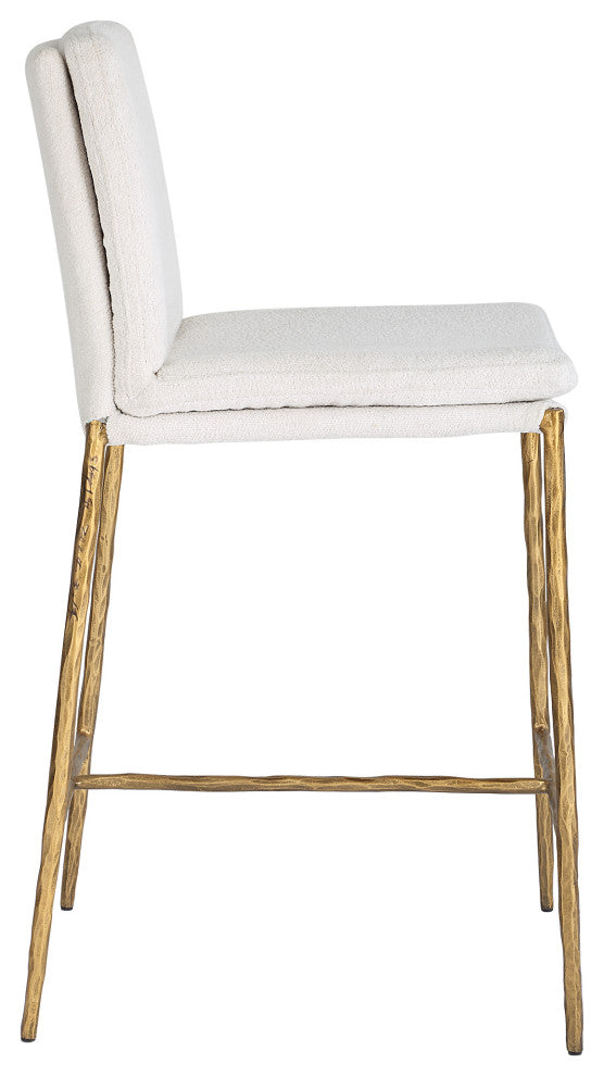 Uttermost Ascend White Counter Stool