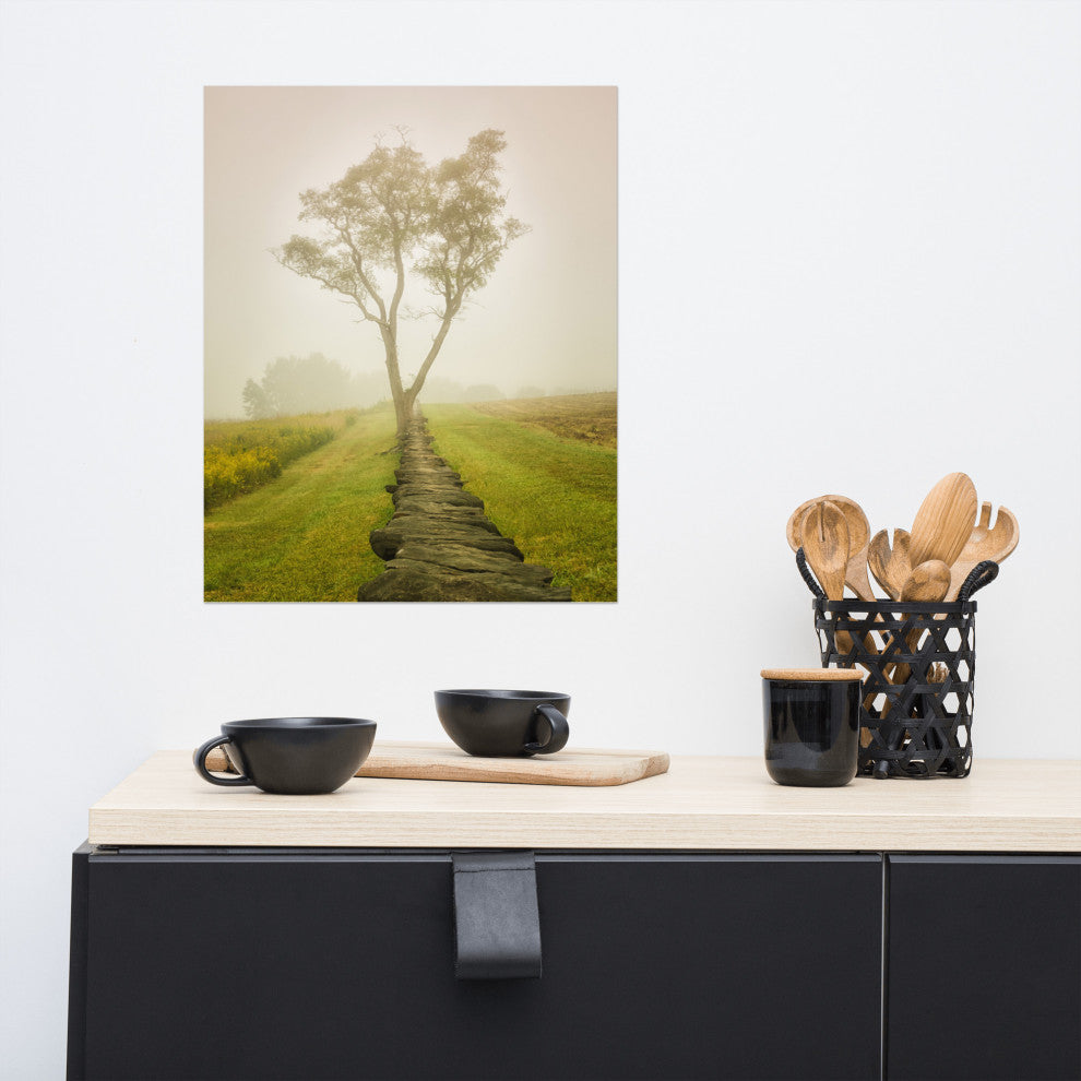 Wall Art Print Landscape Photograph Calming Morning Rural Unframed, 16" X 20"