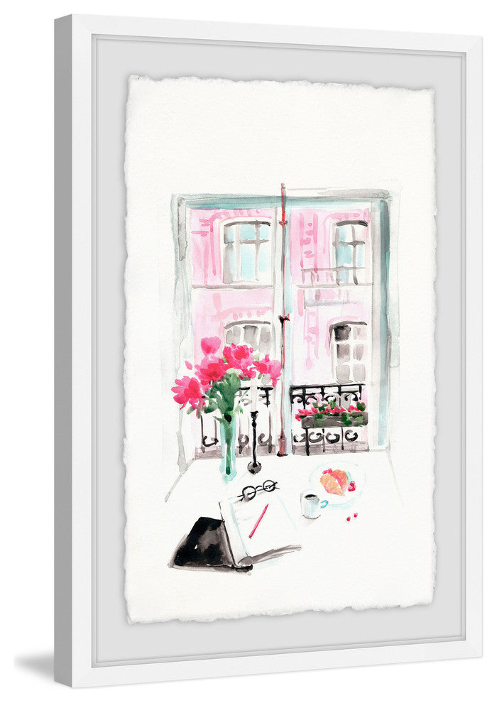"Window View" Framed Painting Print, 12"x18"