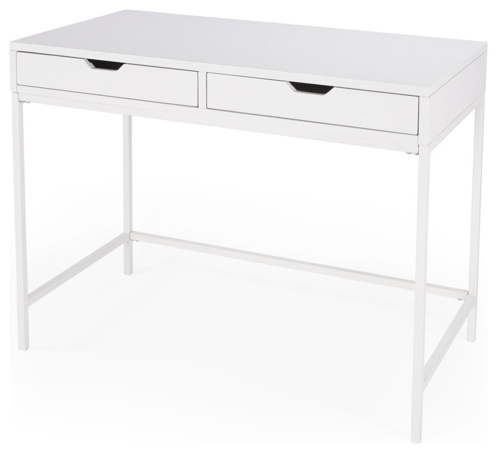 Butler Belka White Desk With Drawers