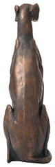 30.25"H MGO Sitting Greyhound Dog Statue