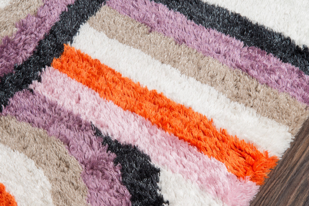Retro Lavender Rug, 2'x3'