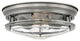 Hinkley Hadley Small Flush Mount, Antique Nickel With Clear Glass