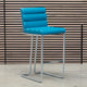 Luna Counter Stool With Metal Base Teal - Main Image