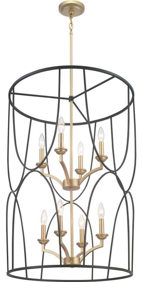 Landree Collection 8-Light Foyer, Black