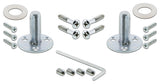 Double Dummy Set With Keyhole, Deco Plate With Homestead Knob, Bright Chrome