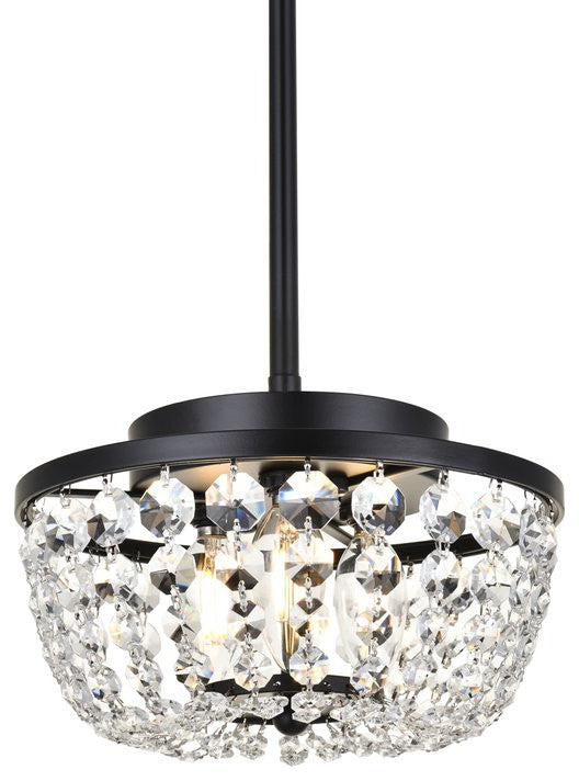 Georgina 10" Pendant, Black