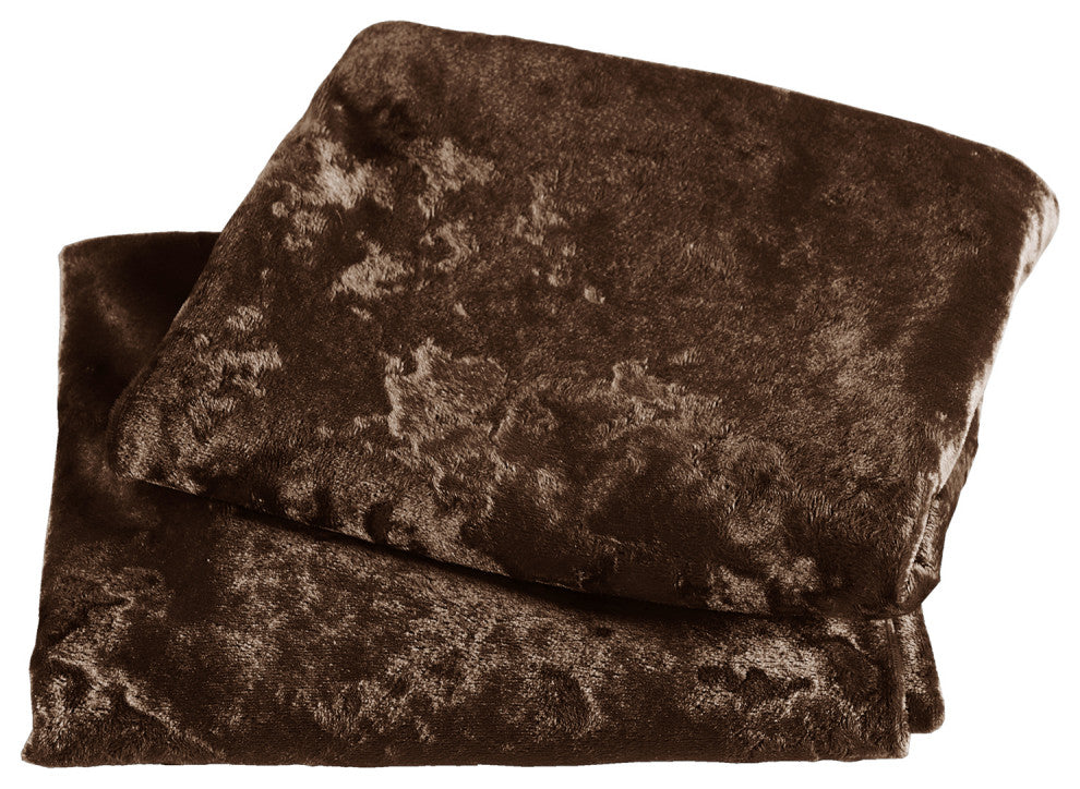 Crushed Velvet Pillow Cover 2 Piece Set, Carafe, 14" X 26"
