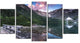 "Wooden Foot Bridge Over Lake" Canvas Print, 5 Panels
