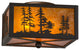 10Sq Tall Pines Flushmount