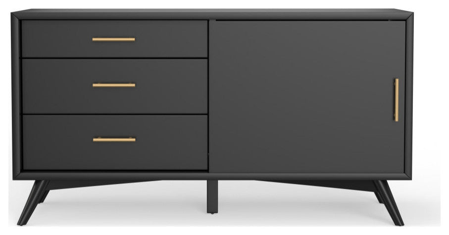 Flynn Small TV Console, Black