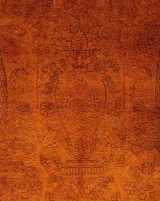 Overdyed, One-of-a-Kind Hand-Knotted Area Rug Orange, 12'4"x17'5"