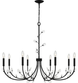 Heiress 8-Light Chandelier, Matte Black