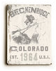 Breckenridge Ski  Wooden Sign, 20x14