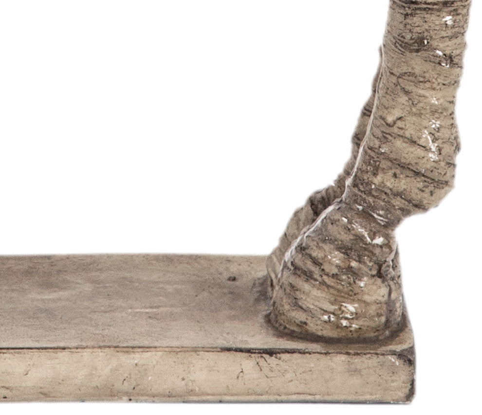 Benzara BM285572 20" Accent Decor Figurine Standing Horse, Natural Wood Finish